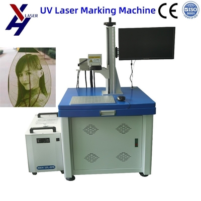 3W 5W Logo Güvenli Kodlar Cam Şişeler için UV Lazer İşaretleme Makinesi