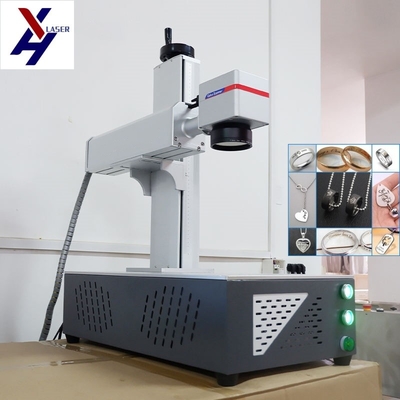 Altın Gümüş Metal Derin gravür için Masaüstü Optik Fiber Lazer İşaretçisi