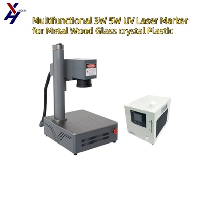 Metal Ahşap Cam Kristal Plastik için Çok Fonksiyonlu 3W 5W UV Lazer İşareti