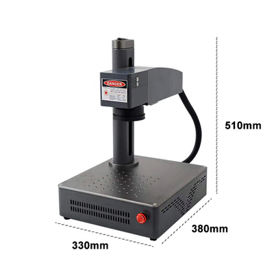 Metal Ahşap Cam Kristal Plastik için Çok İşlevli Taşınabilir Fiber UV Lazer Markalama Makinesi