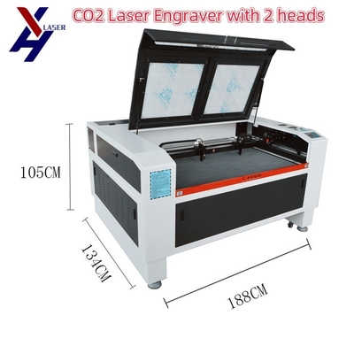 9060 1610 Tek Çift Başlı Lazerli Gravür Kesme Makinesi 130W 150W