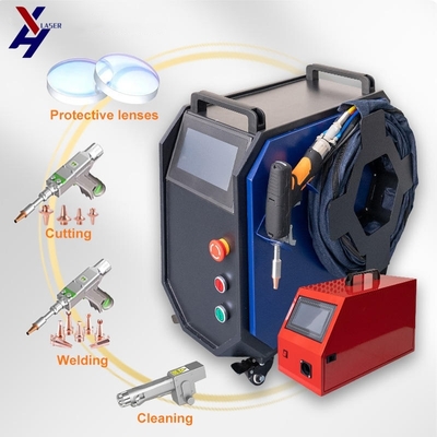 Raycus / Max İsteğe bağlı Fiber Lazer Kaynak Makinesi 1500W Taşınabilir Hava Soğutma El